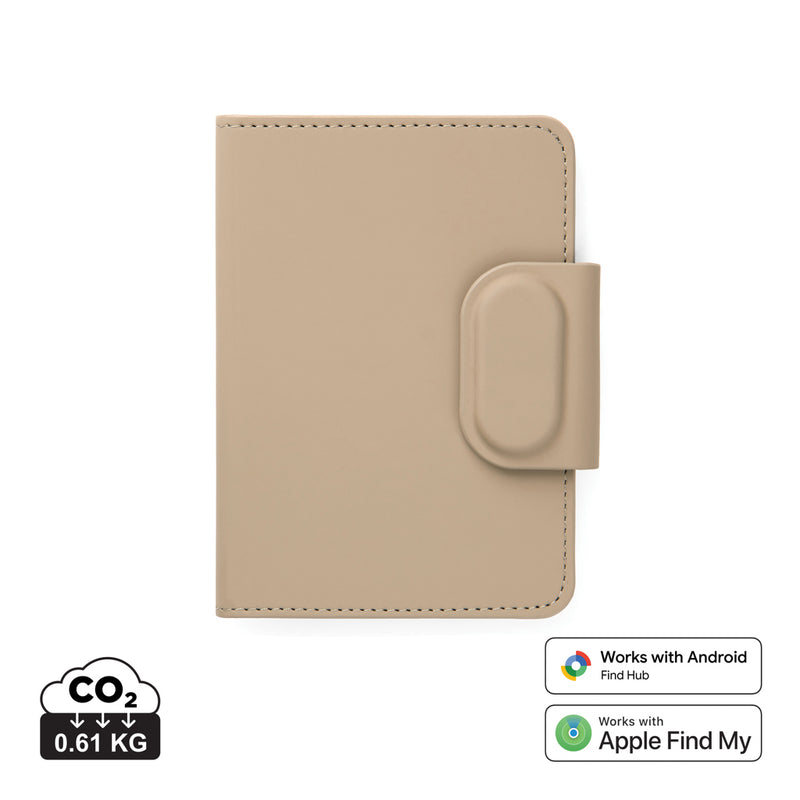 Load image into Gallery viewer, Vinga Baltimore RCS passport cover with finder, designed for phone and tablet accessories, showcasing a sleek black cover with attached finder.
