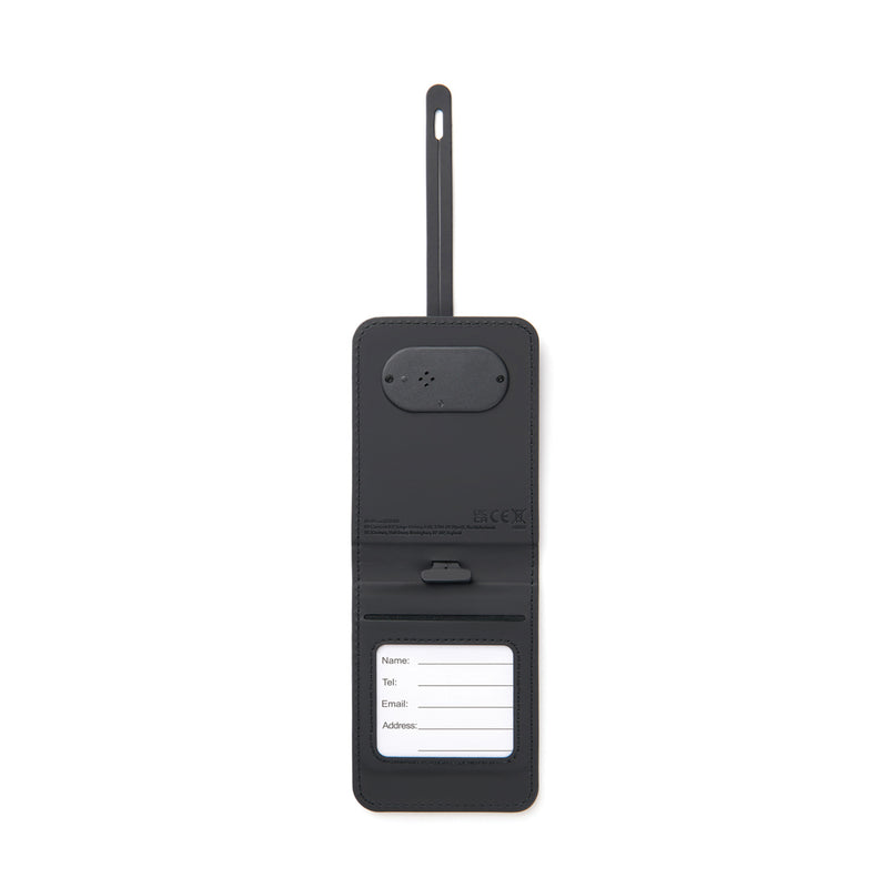 Load image into Gallery viewer, Vinga Baltimore RCS luggage tag with finder for phone and tablet accessories, featuring a sleek design and dual identification features.
