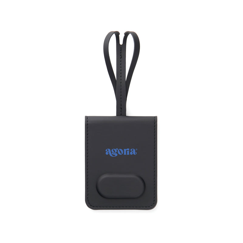 Load image into Gallery viewer, Vinga Baltimore RCS luggage tag with finder for phone and tablet accessories, featuring a sleek design and dual attachment options.
