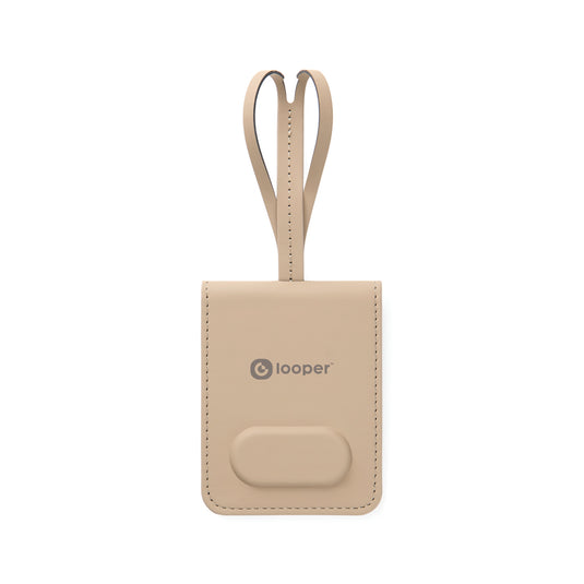 Vinga Baltimore RCS luggage tag with built-in finder for phones and tablets, featuring a sleek design and durable construction.