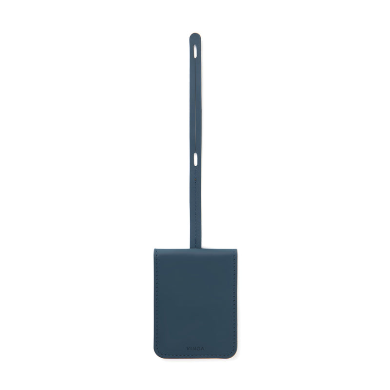 Load image into Gallery viewer, Vinga Baltimore RCS luggage tag with finder feature, designed for phone and tablet accessories, showing the tag and attachment strap.
