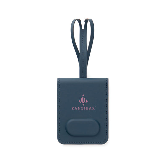 Vinga Baltimore RCS luggage tag with finder for phone and tablet accessories, featuring a sleek design and dual attachment points.