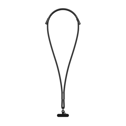 Vinga Baltimore RCS phone cord with charging cable for phones and tablets, black and durable design, close-up view