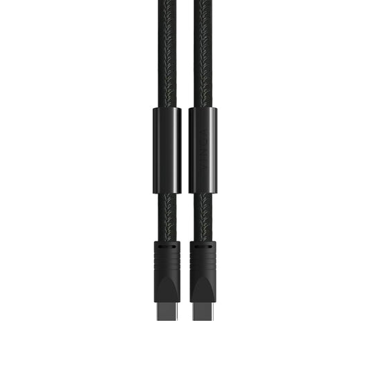 Vinga Baltimore RCS phone cord with charging cable for phones and tablets, black accessory with USB connector and coiled design.