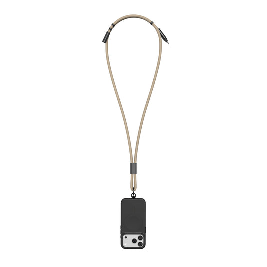 Vinga Baltimore RCS phone cord with charging cable for smartphones and tablets, black, durable braided design.