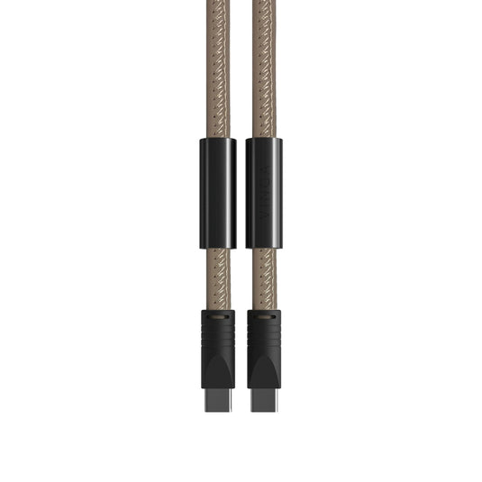 Vinga Baltimore RCS phone cord with charging cable for phones and tablets, black accessory with USB and charging ports