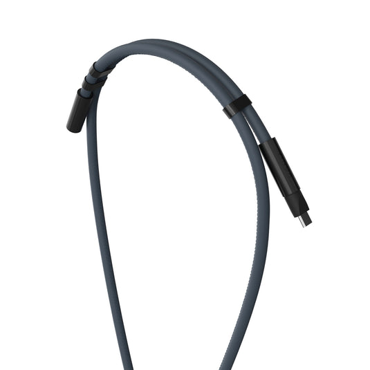 Vinga Baltimore RCS phone cord with charging cable for phones and tablets, black braided design, durable and compatible.