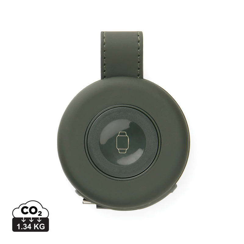 Load image into Gallery viewer, Vinga Baltimore RCS 2-in-1 wireless travel charger for phones and tablets, compact design with 15W charging capability.
