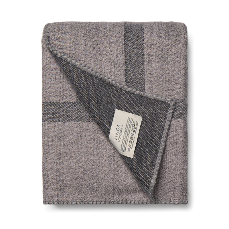 Load image into Gallery viewer, VINGA Monogram GRS blanket - Custom Wood Designs VINGA Monogram GRS blanket made from [material] –  [use_case] | Custom Wood Designs
