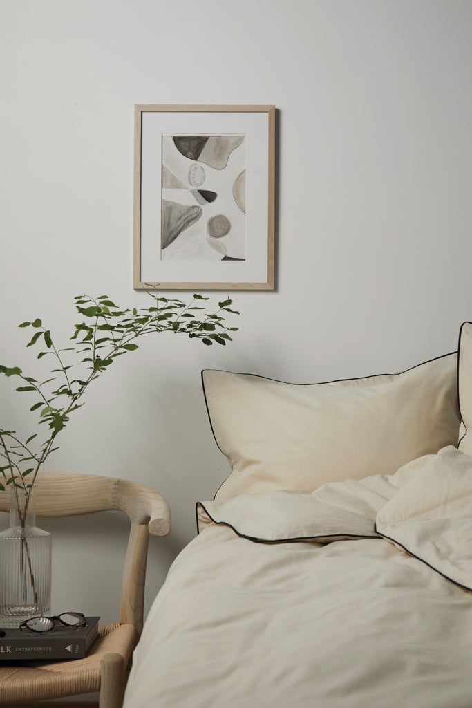 Load image into Gallery viewer, VINGA Marston OCS organic cotton bed linen, 4 pcs set - Custom Wood Designs
