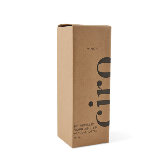VINGA Ciro RCS recycled vacuum bottle 580ml - Custom Wood Designs