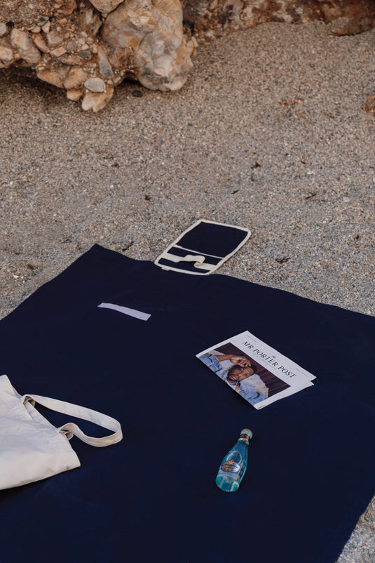 Recycled canvas picnic blanket