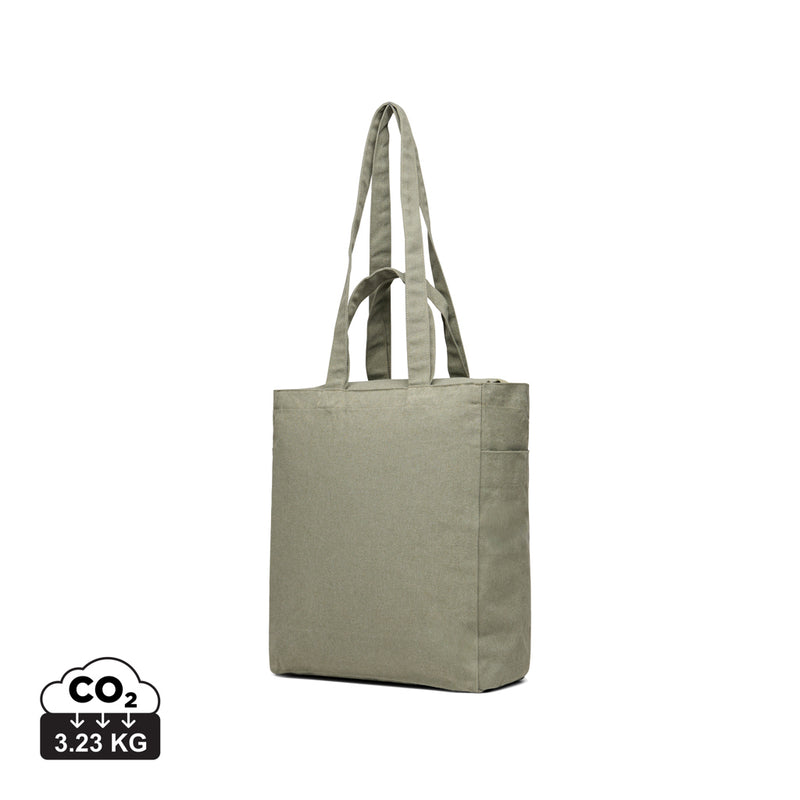 Load image into Gallery viewer, Hil AWARE™ recycled canvas zip tote
