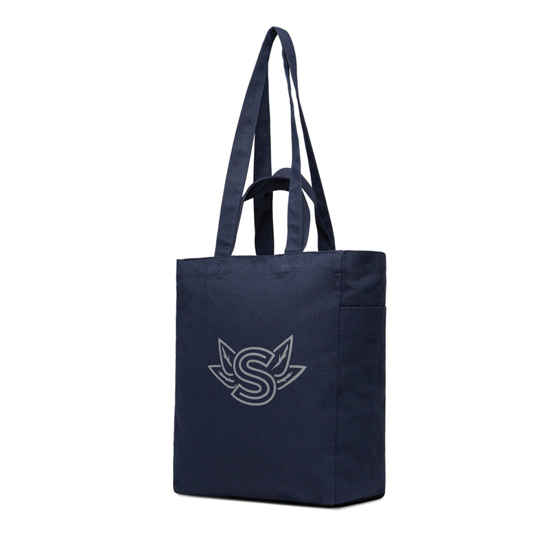 Load image into Gallery viewer, Hil AWARE™ recycled canvas zip tote
