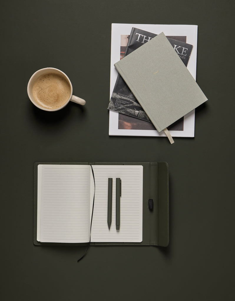Load image into Gallery viewer, Baltimore GRS certified paper &amp; PU notebook - Custom Wood Designs
