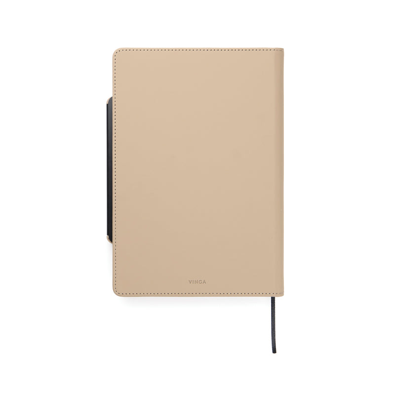Load image into Gallery viewer, Vinga Baltimore RCS 4-in-1 refillable notebook with black cover and multiple paper sections, designed for versatile note-taking.
