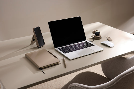 Vinga Baltimore RCS 4-in-1 refillable notebook with black cover and multiple paper sections, designed for versatile note-taking.