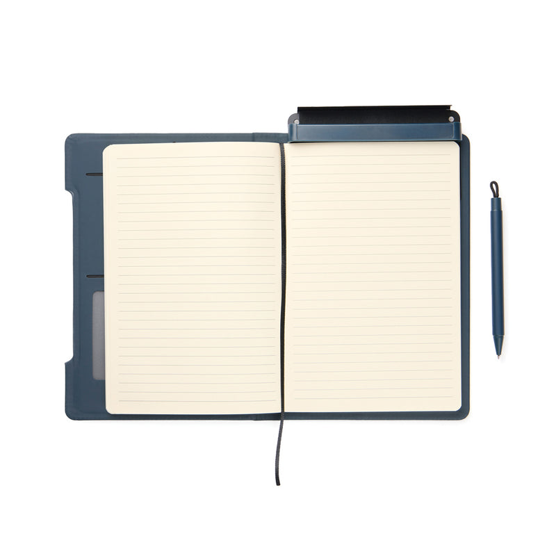 Load image into Gallery viewer, Vinga Baltimore RCS 4-in-1 refillable notebook with leather cover and multiple pages, designed for versatile note-taking and organization.
