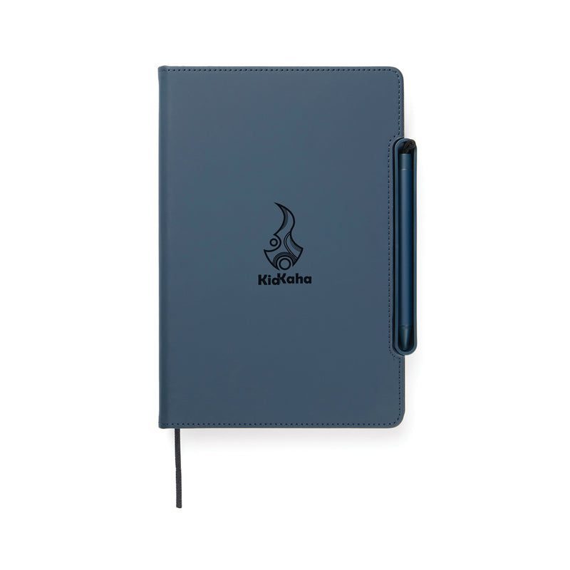 Load image into Gallery viewer, Vinga Baltimore RCS 4-in-1 refillable notebook with a sleek portfolio design, featuring multiple sections and a black cover.
