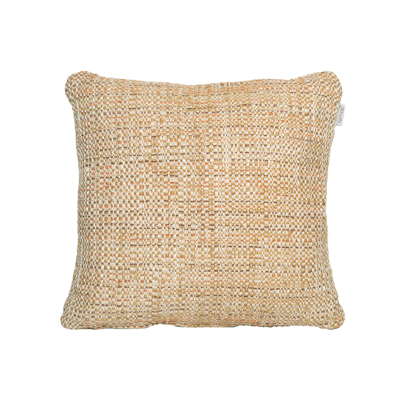 Load image into Gallery viewer, Fermob Vibration Entrelac Outdoor Cushion 44 x 44 cm – Savannah
