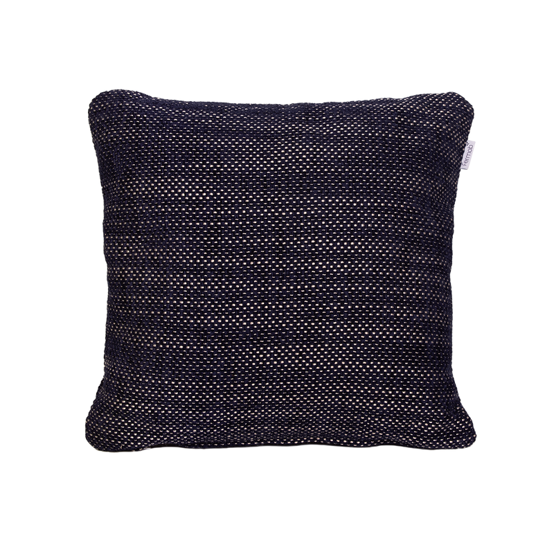 Load image into Gallery viewer, Fermob Vibration Rythmo Outdoor Cushion 44 x 44 cm – Midnight
