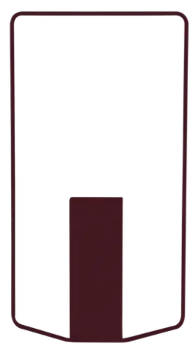 Load image into Gallery viewer, Fermob Itac rectangular vase, 62cm tall, with a sleek modern design, perfect for displaying flowers or decorative arrangements.
