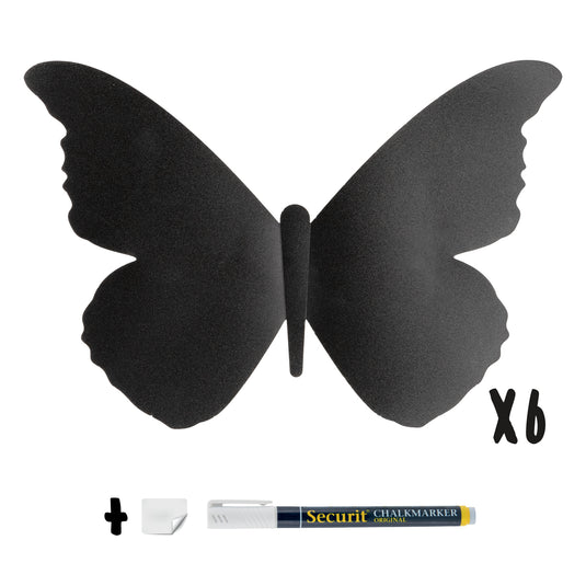 Securit Wall Chalkboards - 3D Silhouette - Black 14,6x21,9x1cm - Pack of 10