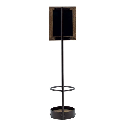 Securit Table Chalkboards - Bottle Display - Brown 44x11x11,3cm - Pack of 5