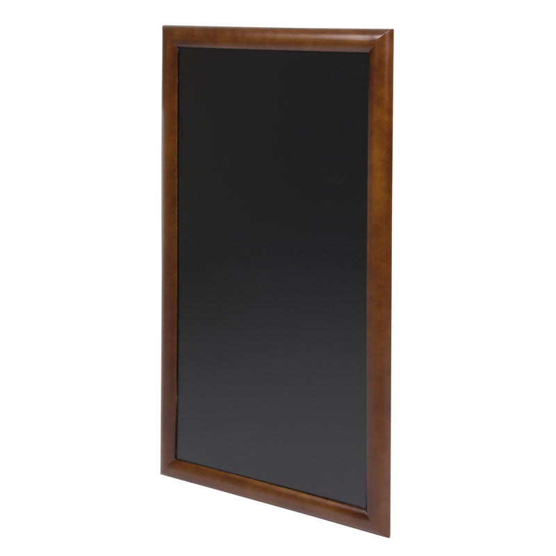 Load image into Gallery viewer, Securit Chalkboard Set - Long Rubberwood Wall Chalkboard in Dark Brown 56x100 cm - Board + Waterproof Markers + Cleaner
