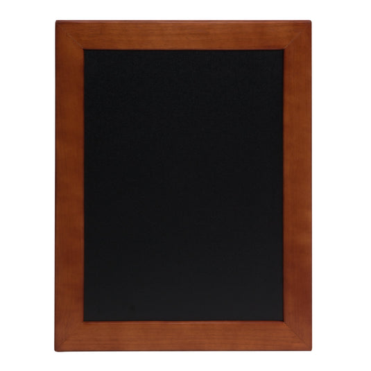 Securit Chalkboard Set - Universal Wall Chalkboard in Mahogany 40x50 cm (Pack of 5) - Boards + Waterproof Markers + Cleaner