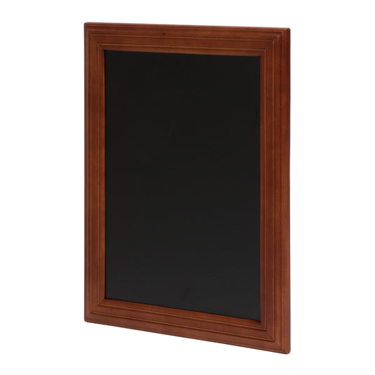 Securit Chalkboard Set - Universal Wall Chalkboard in Mahogany 40x50 cm (Pack of 5) - Boards + Waterproof Markers + Cleaner