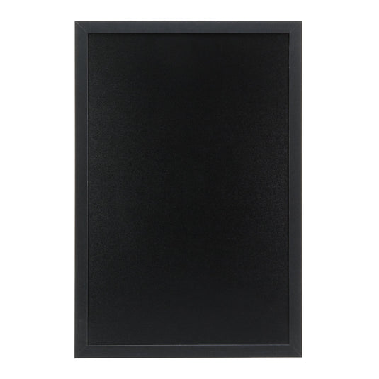 Securit Chalkboard Set - Large Woody Wall Chalkboard in Black 40x60 cm (Pack of 6) - Boards + Waterproof Markers + Cleaner