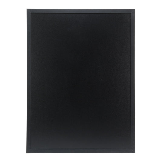 Securit Chalkboard Set - Extra Large Woody Wall Chalkboard in Black 60x80 cm (Pack of 6) - Boards + Waterproof Markers + Cleaner