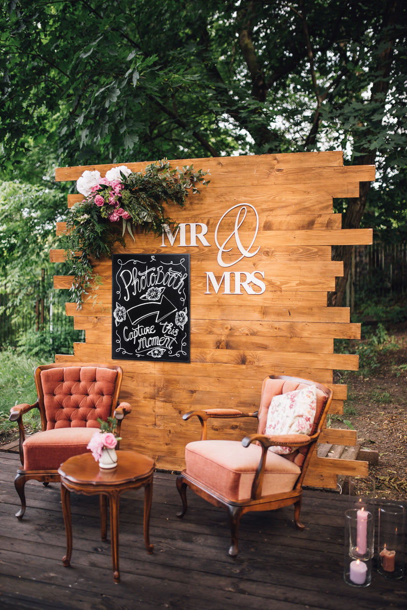 Load image into Gallery viewer, Securit Wall Chalkboards - Woody - Black 80x60x1cm - Pack of 6 - in use

