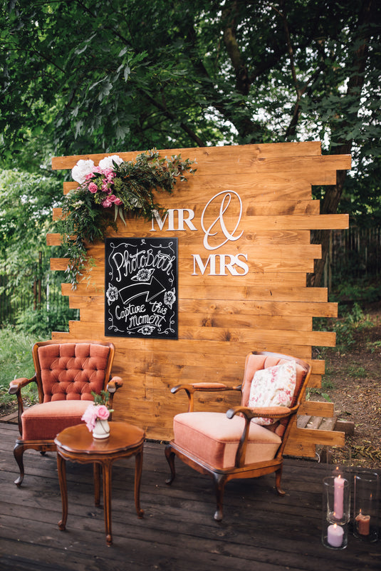 Securit Wall Chalkboards - Woody - Black 80x60x1cm - Pack of 6 - in use