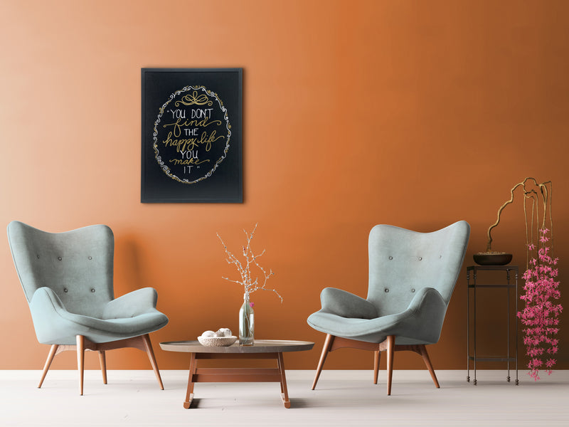 Load image into Gallery viewer, Securit Wall Chalkboards - Woody - Black 80x60x1cm - Pack of 6 - in use
