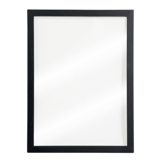 Securit Chalkboard Set - Large Woody Transparent Wall Chalkboard in Black 40x60 cm (Pack of 6) - Boards + Waterproof Markers + Cleaner