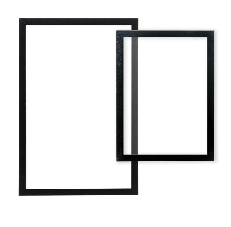 Load image into Gallery viewer, Securit Chalkboard Set - Large Woody Transparent Wall Chalkboard in Black 40x60 cm (Pack of 6) - Boards + Waterproof Markers + Cleaner
