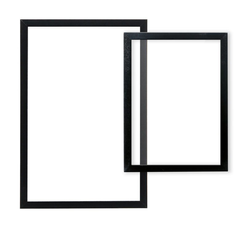 Load image into Gallery viewer, Securit Wall Chalkboards - Woody Transparent - White 60x40x1cm - Pack of 6
