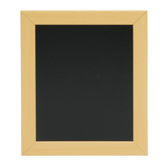 Securit Chalkboard Set - Extra Small Woody Wall Chalkboard in Teak 20x24 cm (Pack of 6) - Boards + Waterproof Markers + Cleaner