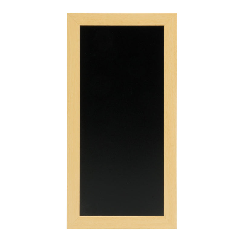 Load image into Gallery viewer, Securit Chalkboard Set - Small Woody Wall Chalkboard in Teak 20x40 cm (Pack of 6) - Boards + Waterproof Markers + Cleaner
