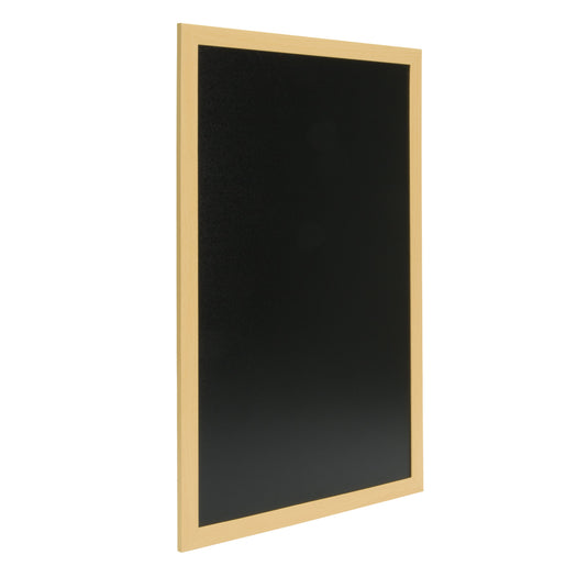 Securit Chalkboard Set - Large Woody Wall Chalkboard in Teak 40x60 cm (Pack of 6) - Boards + Waterproof Markers + Cleaner