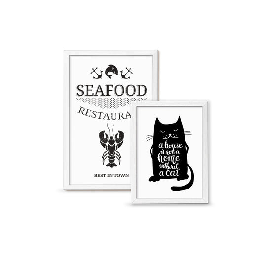 Securit Wall Chalkboards - Woody White - White 40x30x1cm - Pack of 6