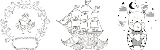 Securit Chalkmarkers - Window Stencils - White 59,4x42x0,001cm - Pack of 6