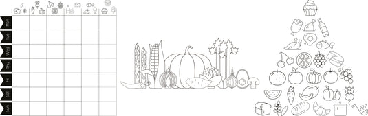 Securit Chalkmarkers - Window Stencils - White 59,4x42x0,001cm - Pack of 6