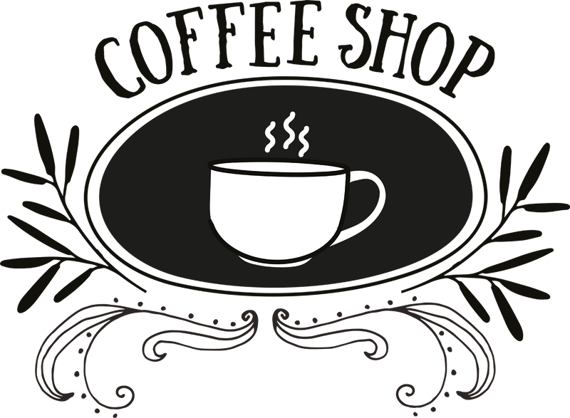 Load image into Gallery viewer, Securit Chalkmarkers - Window Stencils - A2 Coffee &amp; Restaurant Window Designs - White - Pack of 6
