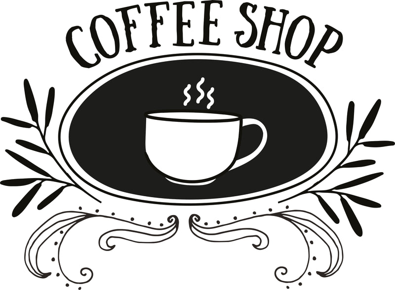 Load image into Gallery viewer, Securit Chalkmarkers - Window Stencils - A2 Coffee &amp; Restaurant Window Designs - White - Pack of 6
