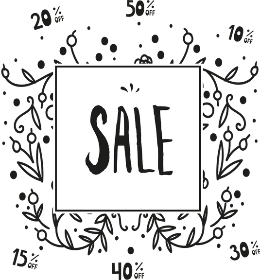 Securit Chalkmarkers - Window Stencils - A2 Sign Window Designs - White - Pack of 6
