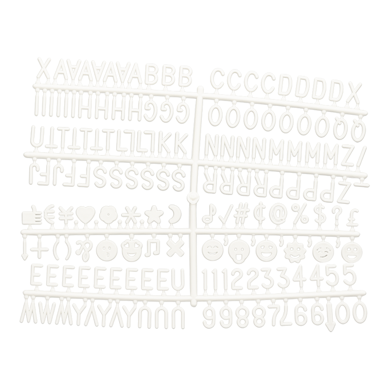 Load image into Gallery viewer, Securit Wall Board - Letter Board - White 29x26x1cm - Pack of 6
