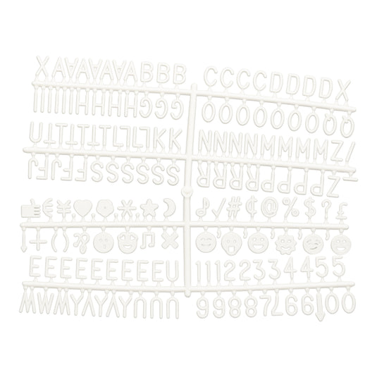 Securit Wall Board - Letter Board - White 29x26x1cm - Pack of 6